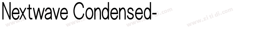 Nextwave Condensed字体转换